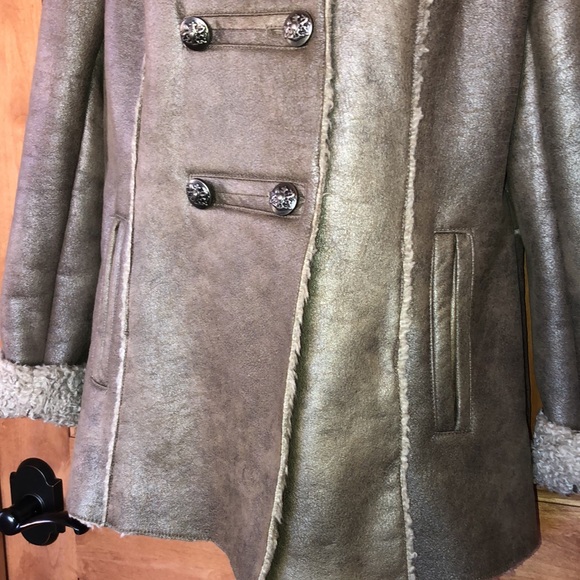Ranchers Coat in Faux Suede & Sherpa Fleece - Picture 5 of 13